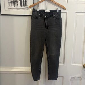 Abercrombie & Fitch Charcoal Ankle Jeans